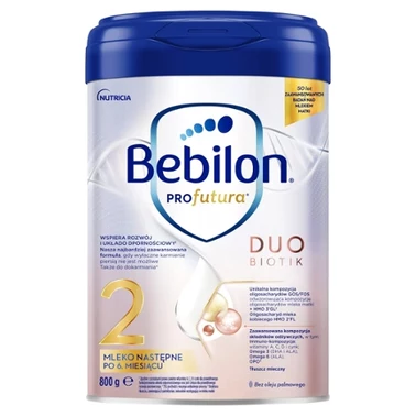 Bebilon Profutura Duobiotik 2 Mleko następne po 6. miesiącu 800 g - 1