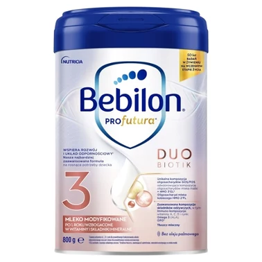 Bebilon Profutura Duobiotik 3 Formuła na bazie mleka po 1. roku życia 800 g - 1