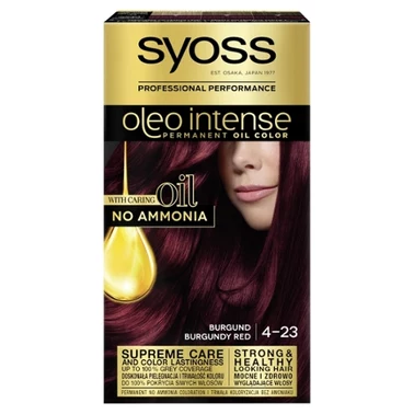 Syoss Oleo Intense Farba do włosów 4-23 burgundowa czerwień - 1