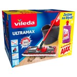 Vileda UltraMax Mop z wiaderkiem i Ajax Płyn uniwersalny 1 l