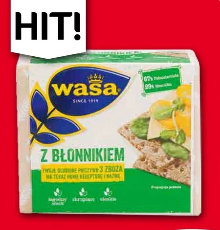 Wasa z Błonnikiem pieczywo chrupkie 230 g
