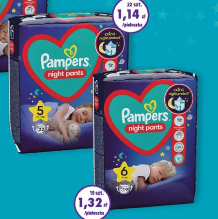 Pampers Night Pants Pieluchomajtki rozmiar 4, 25 pieluszek, 9kg-15kg