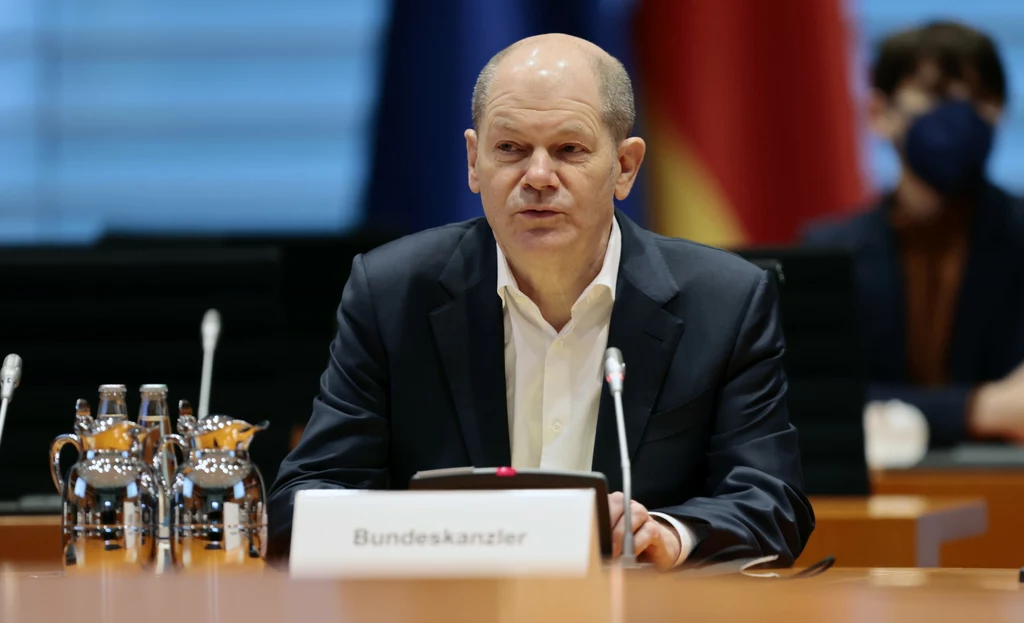 Kanclerz Niemiec Olaf Scholz. 