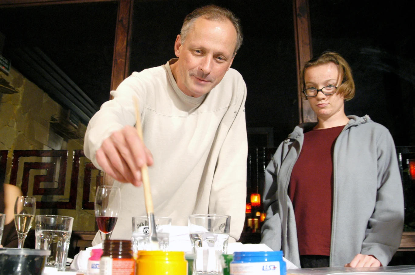 Paweł Wawrzecki z córką Anną Paweł Wawrzecki z córką Anną