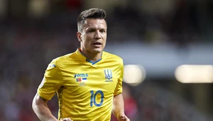Jewhen Konoplianka w trykocie drużyny narodowej