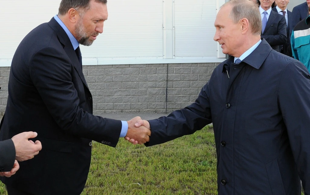 Władimir Putin i Oleg Deripaska Władimir Putin i Oleg Deripaska