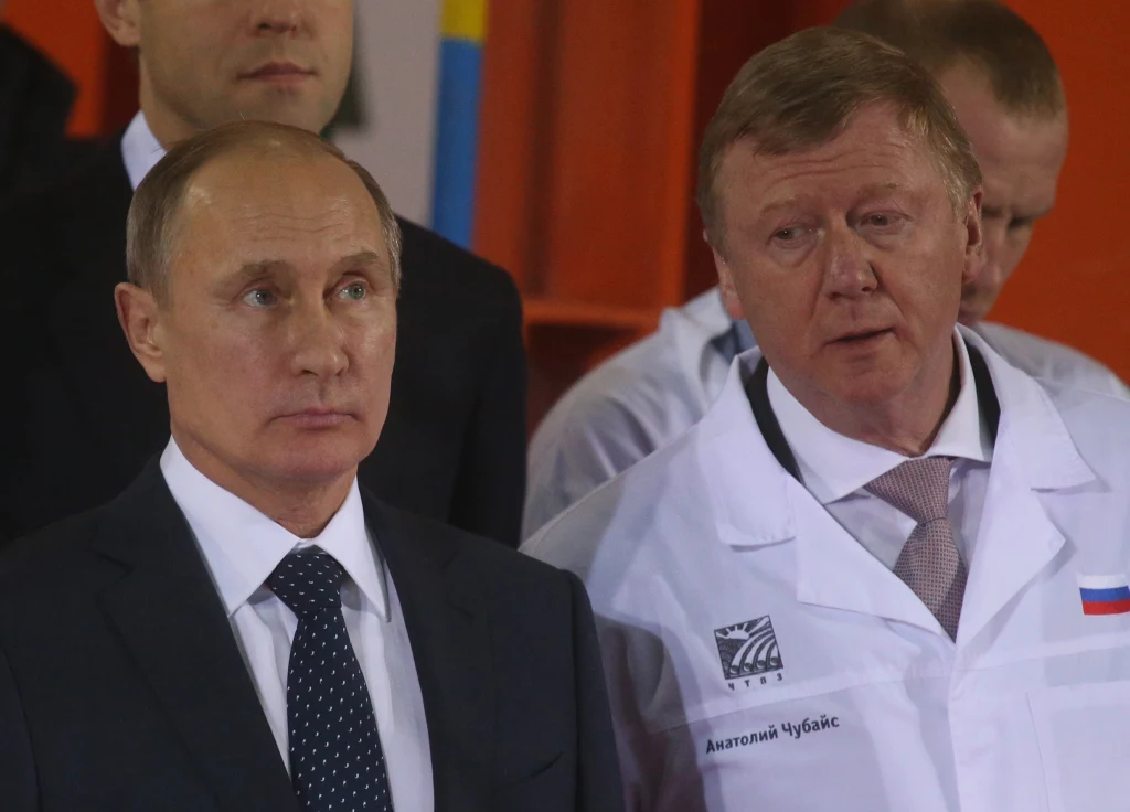 Anatolij Czubajs i Władimir Putin Anatolij Czubajs i Władimir Putin