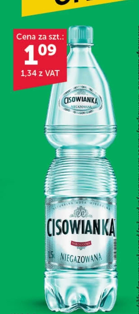 Cisowianka Naturalna woda mineralna niegazowana niskosodowa 1,5 l