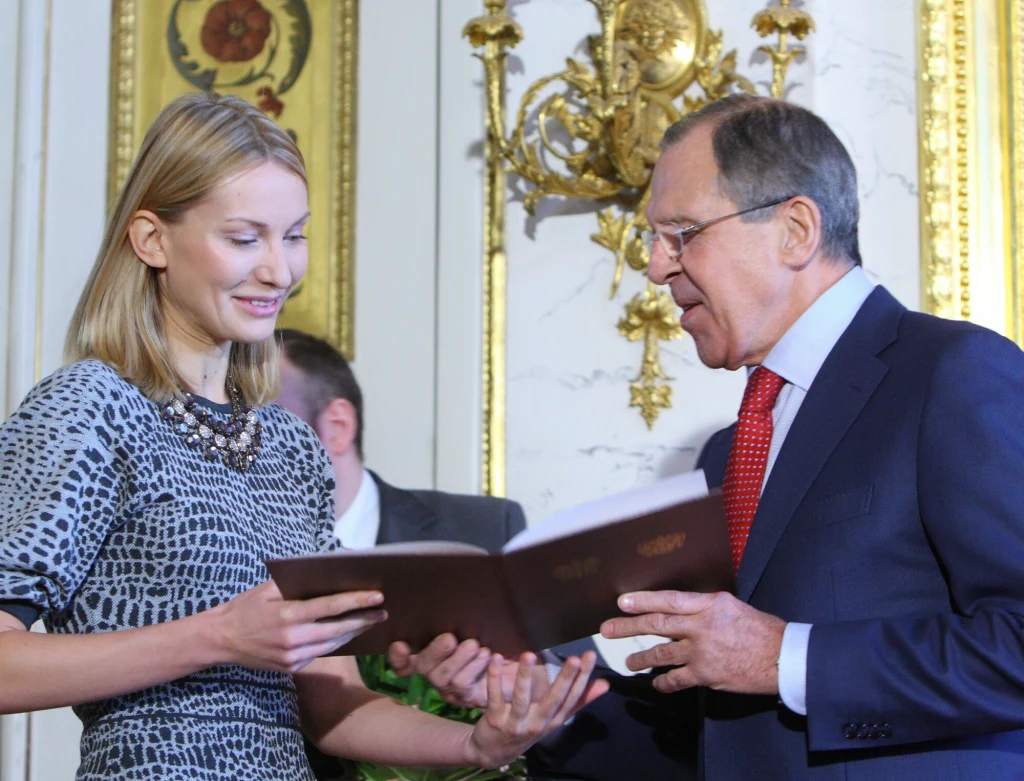 Sergiej Ławrow i Joanna Moro Sergiej Ławrow i Joanna Moro