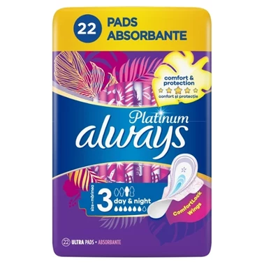 Always Platinum Podpaski ze skrzydełkami Day & Night, 22 sztuk - 6