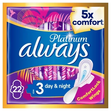 Always Platinum Podpaski ze skrzydełkami Day & Night, 22 sztuk - 5