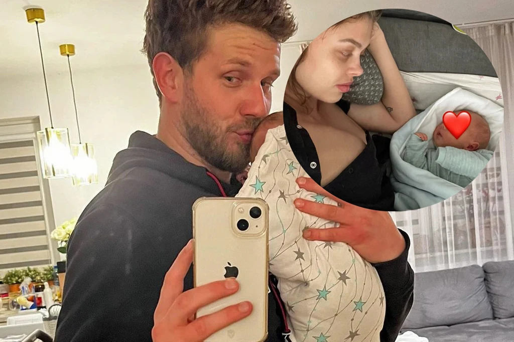 Antek Królikowski z synem i Joanna Opozda /https://www.instagram.com/asiaopozda//