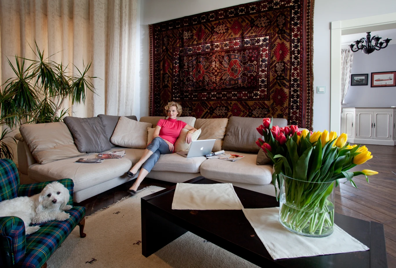 Monika Richardson w swojej posiadłości na Willanowie Monika Richardson w swojej posiadłości na Willanowie