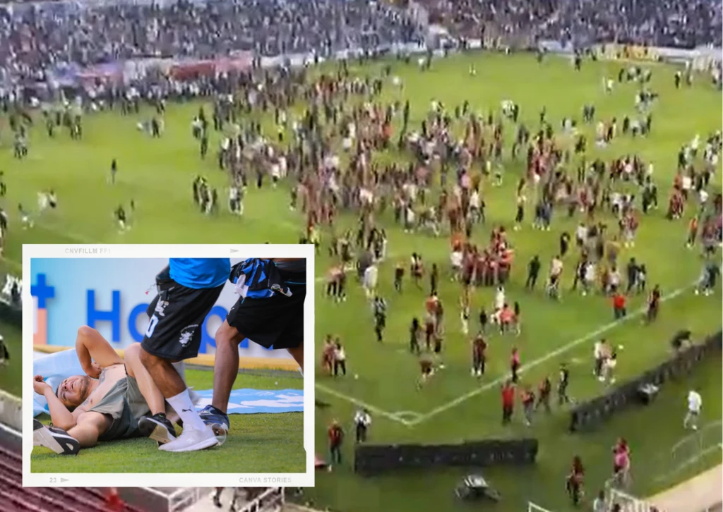 Stadion Queretaro podczas krwawych zamieszek Stadion Queretaro podczas krwawych zamieszek