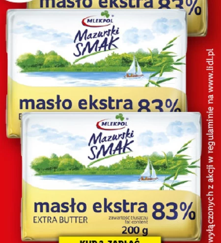 Mlekpol Mazurski Smak Masło ekstra 200 g