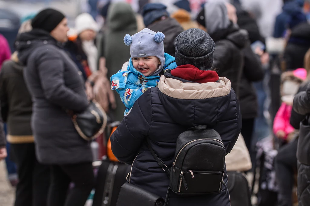 Wiele Ukrainek uciekło z ogarniętej wojną ojczyzny do Polski