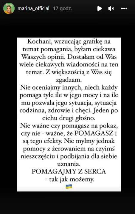 Marina Łuczenko https://www.instagram.com/marina_official/