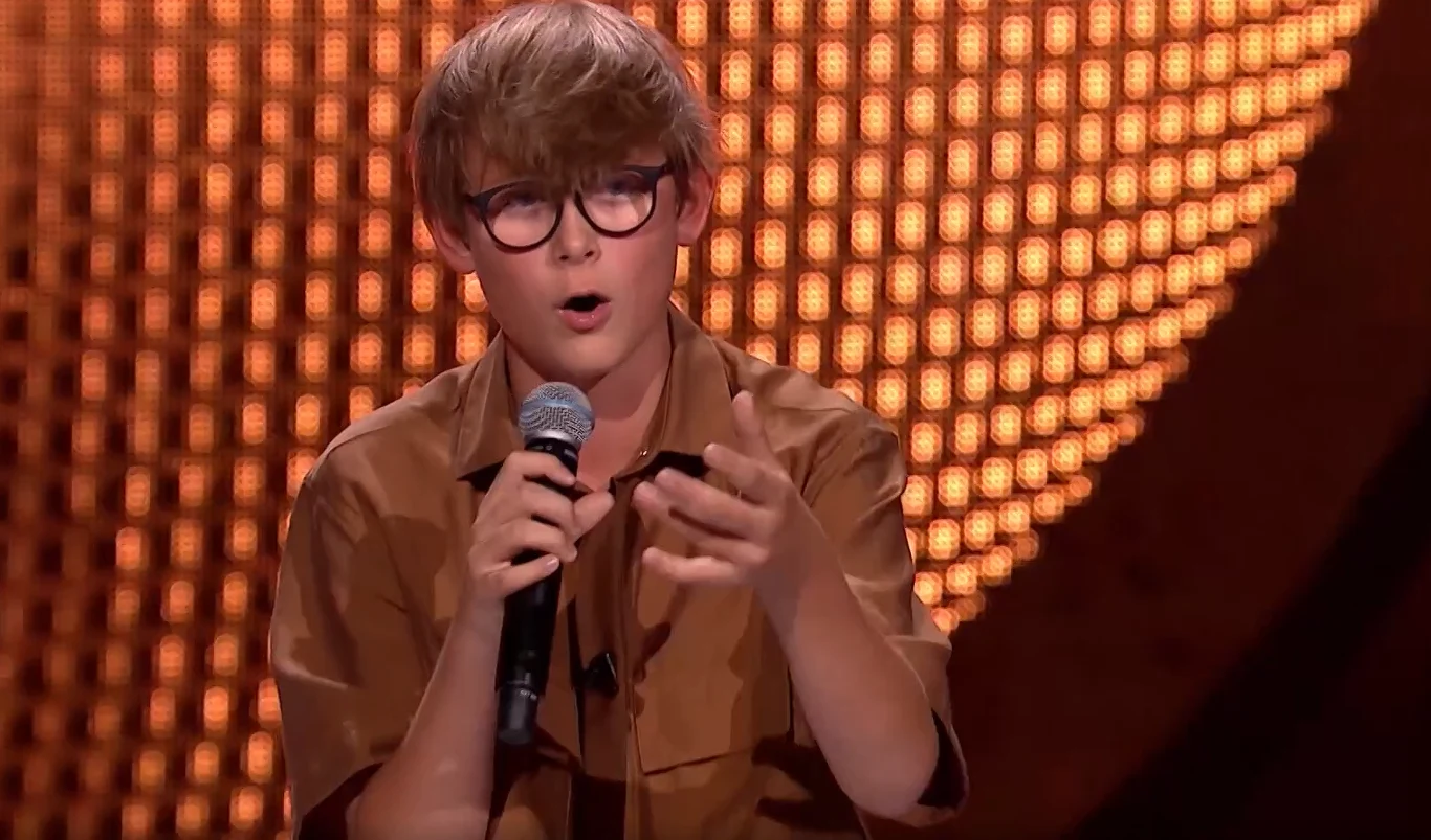 Mateusz Krzykała w "The Voice Kids" Mateusz Krzykała w "The Voice Kids"