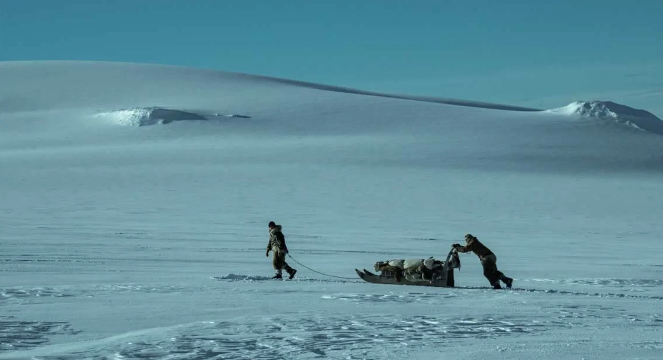 Kadr z filmu "Walka z lodem" Kadr z filmu "Walka z lodem"