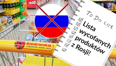 Biedronka nie sprzedaje już rosyjskich produktów! 