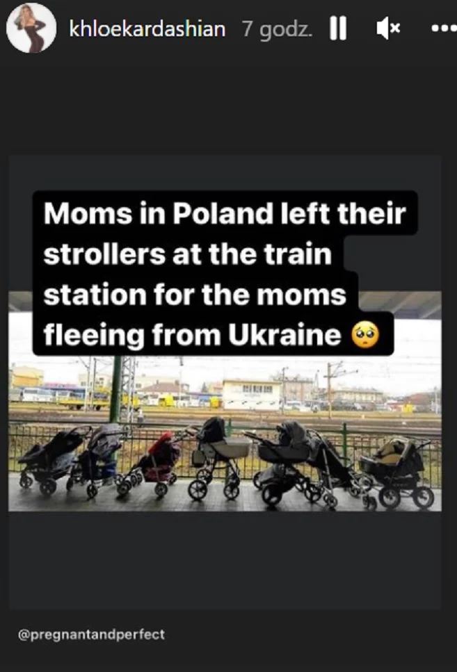 Khloe Kardashian poruszona sytuacją na polskim dworcu kolejowym 