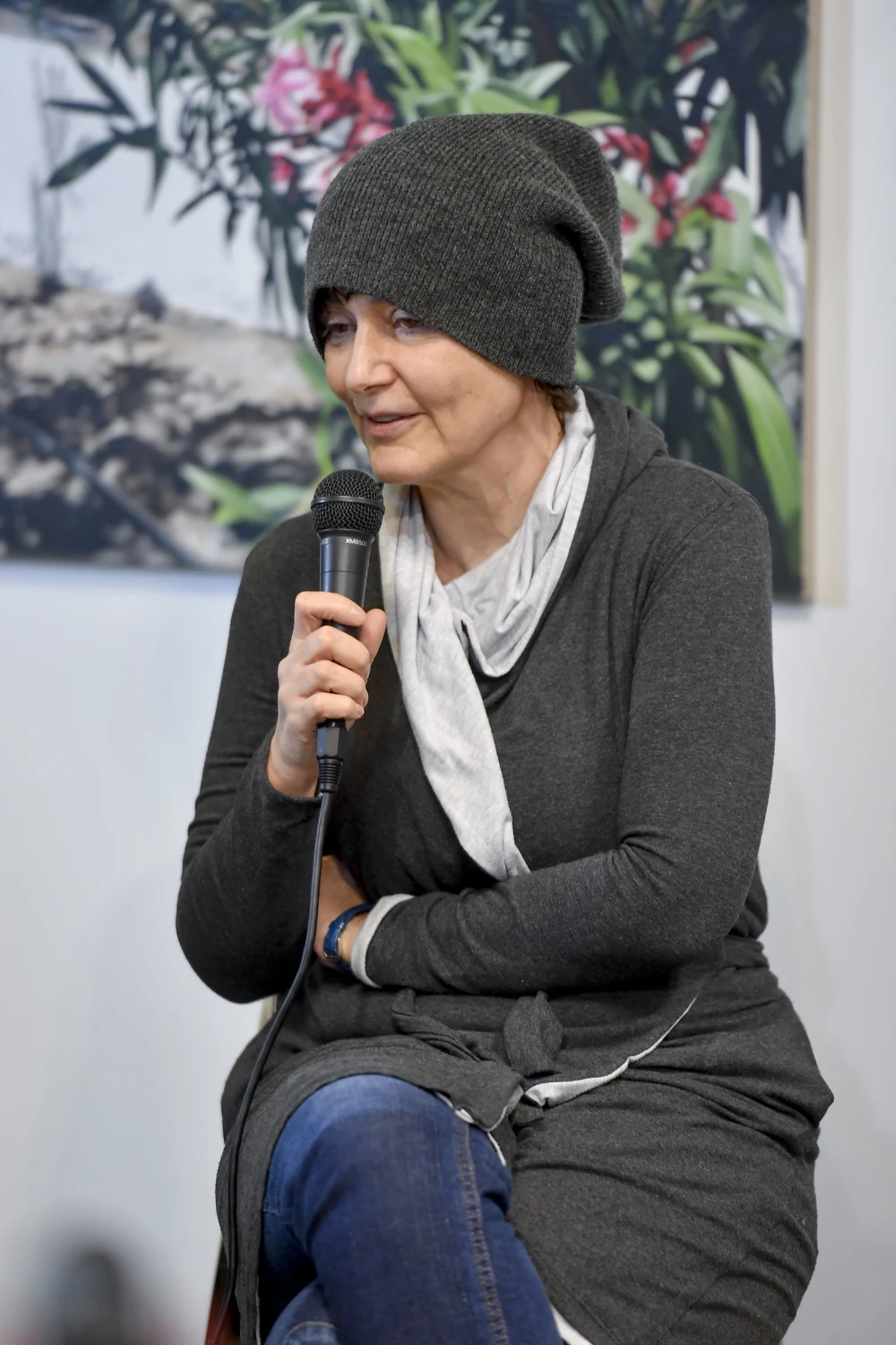 Kazimiera Szczuka na premierze książki "Lady Baba Jaga. Opowieść o Jadze Hupało", marzec 2022 roku