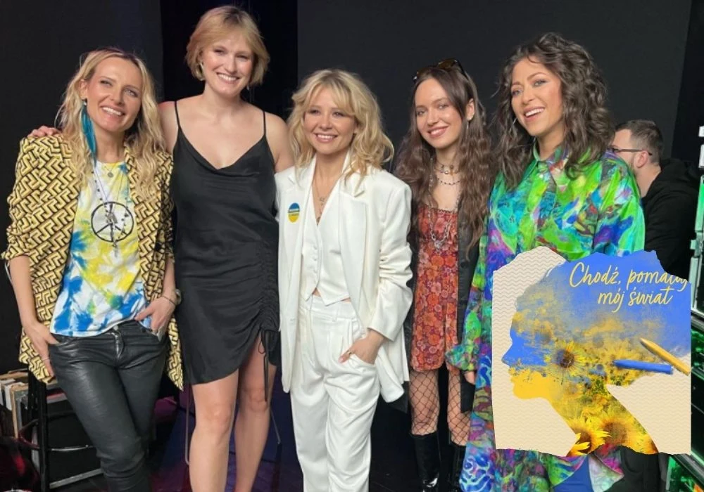 Gwiazdy śpiewają "Chodź, pomaluj mój świat" w hołdzie Ukrainie Gwiazdy śpiewają "Chodź, pomaluj mój świat" w hołdzie Ukrainie