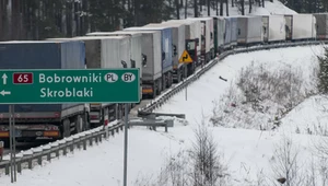 Przez polsko-białoruskie przejście w Bobrownikach bez żadnego problemu dalej wyjeżdżają ciężarówki z zachodnimi towarami wysłanymi m.in. do Rosji (zdjęcie ilustracyjne)