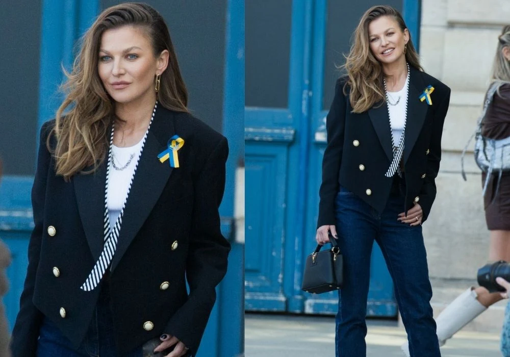 Anna Lewandowska na pokazie w Paryżu