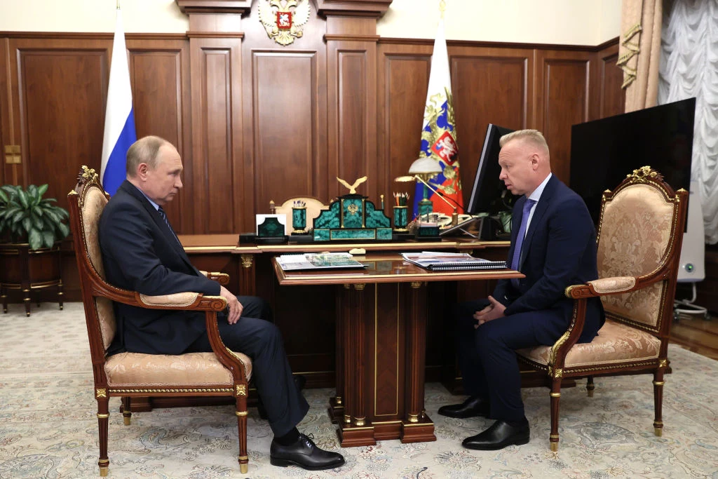 Władimir Putin i Dmitrij Mazepin Władimir Putin i Dmitrij Mazepin