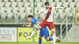 ŁKS - Puszcza. Nacho Monsalve strzelił gola