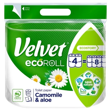 Velvet ecoRoll Camomile & Aloe Papier toaletowy 4 rolki - 2