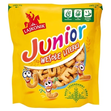 Lajkonik Junior Wesołe Literki Krakersy solone 120 g - 0