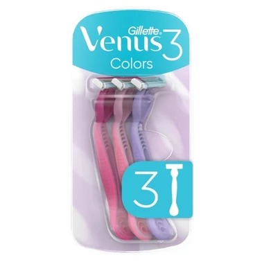 Gillette Venus 3 Colors Maszynki jednorazowe, liczba sztuk w opakowaniu: 3 - 3