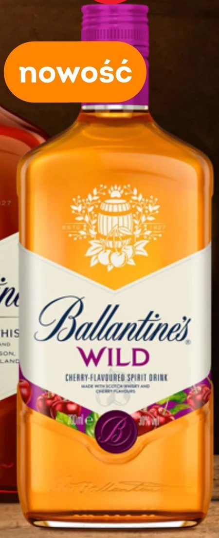 Ballantine's Wild Napój spirytusowy o smaku wiśni 700 ml