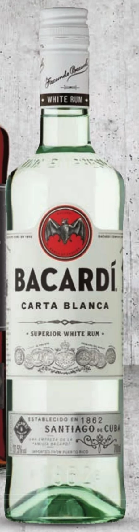 Bacardi Carta Blanca Rum 700 ml