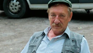 Sylwester Maciejewski na planie serialu "Ranczo"