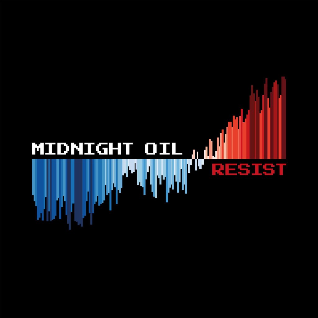 Okładka płyty "Resist" grupy Midnight Oil