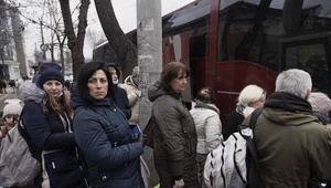 Ukraińscy Żydzi opuszczający ogarniętą wojną Ukrainę
