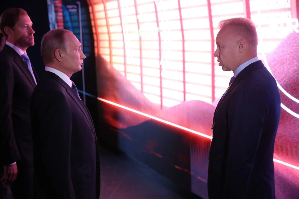 Władimir Putin i Dmitrij Mazepin Władimir Putin i Dmitrij Mazepin