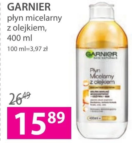 Garnier Skin Naturals Płyn micelarny z olejkiem 400 ml