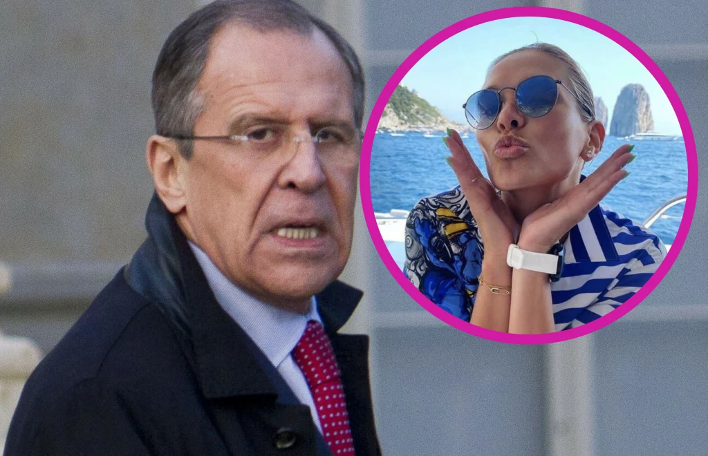 Siergiej Ławrow z córką Poliną 