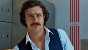 Aaron Taylor-Johnson w scenie z "Bullet Train"