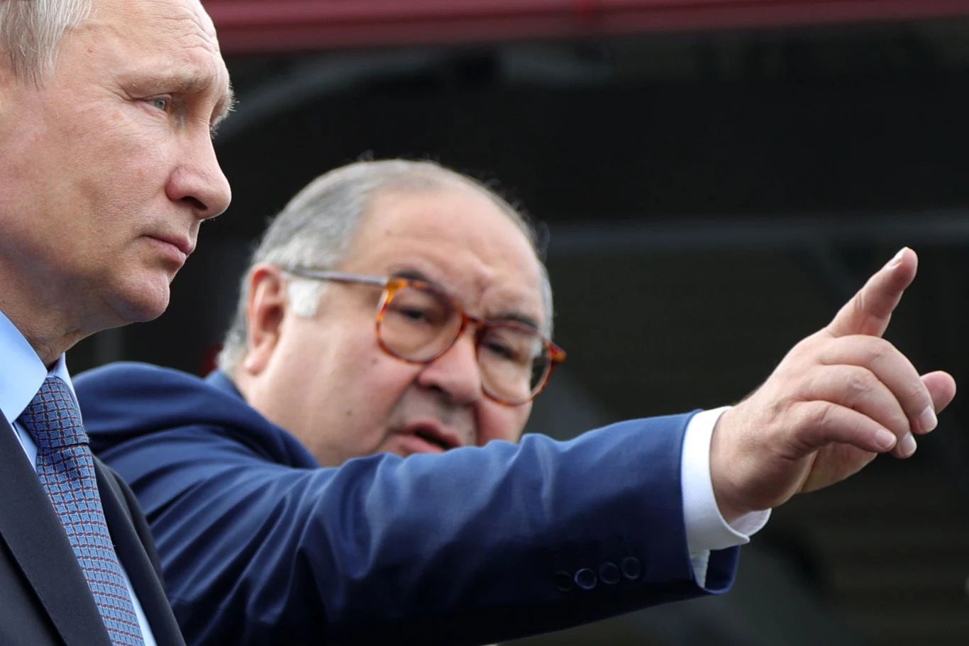 Władimir Putin i Alisher Usmanov