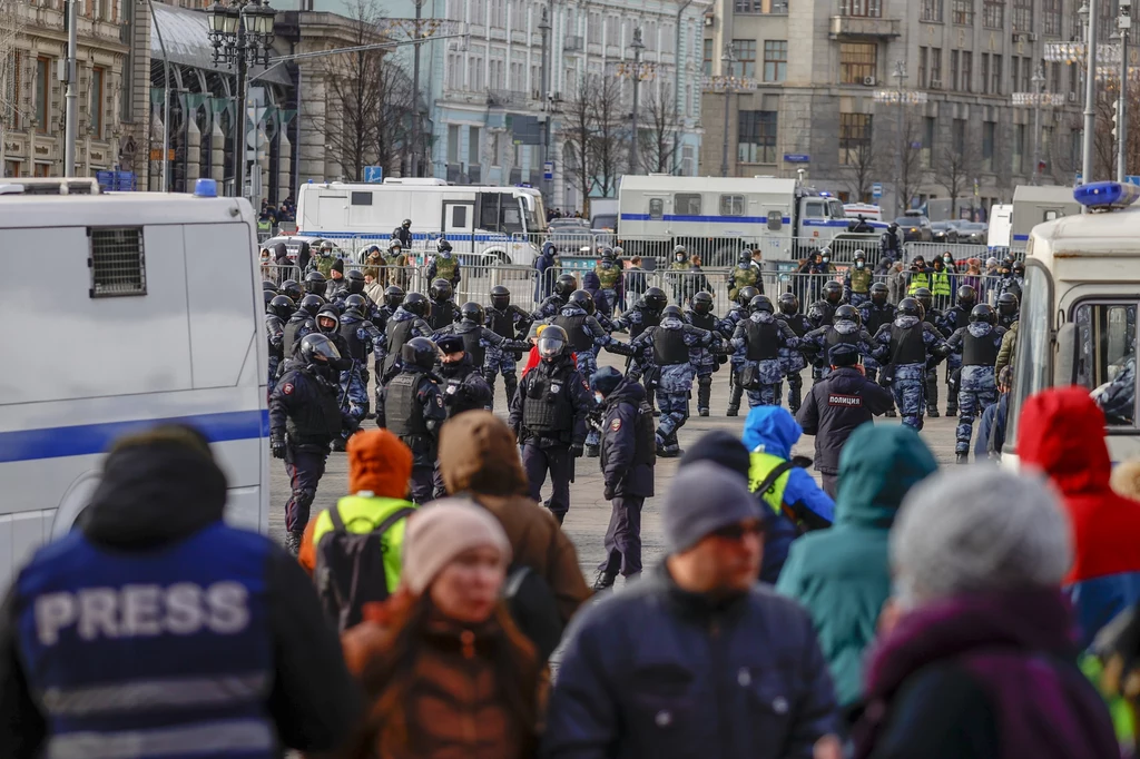 W protestach na ulicach Moskwy brały udział setki osób