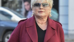 Katarzyna Figura wychodzi ze studia "DDTVN"