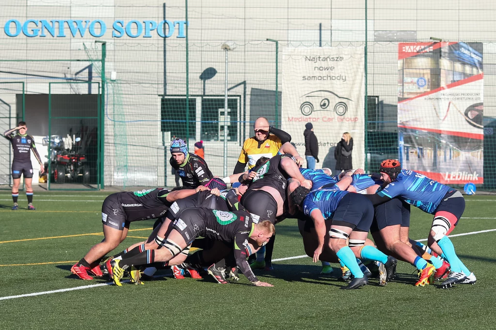 Master Pharm Rugby Łódź i Ogniwo Sopot dobrze wystartowały w rundzie wiosennej Ekstraligi rugby