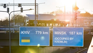 Nowe znaki w Wilnie: "Mińsk (okupowany przez Kreml) za 187 km"