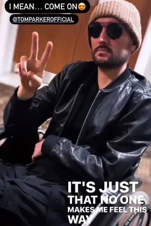 Zdjęciem Parkera podzielił się Max George