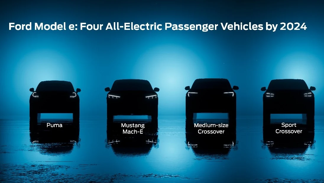Do 2024 roku Ford będzie miał w ofercie cztery elektryczne samochody osobowe Do 2024 roku Ford będzie miał w ofercie cztery elektryczne samochody osobowe
